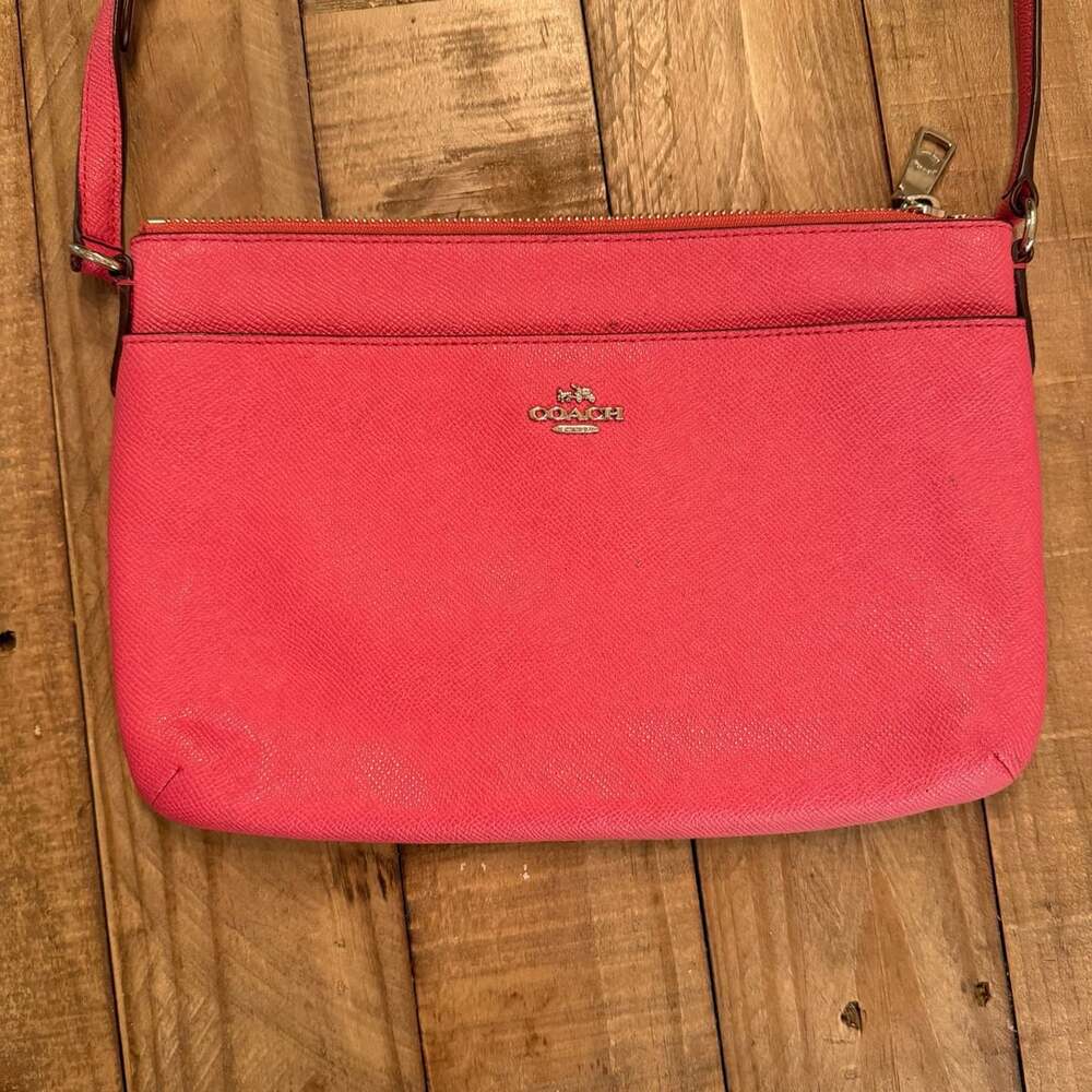 Coach Crossbody Bag Pink Leather
